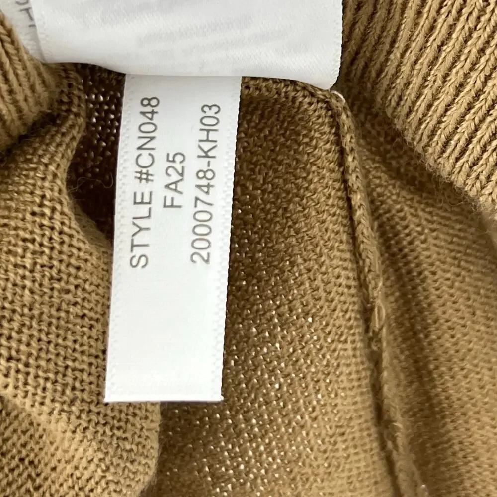 J. Crew Women's Merino Wool-Blend Polo Sweater Camel Size XXS/XS NWT